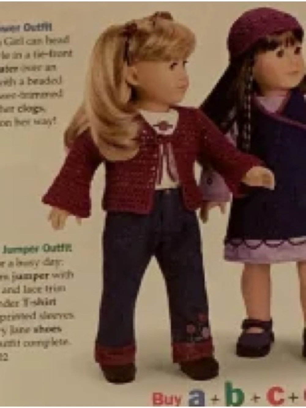 Vintage Y2K American Girl Doll Flower Power Outfit - Picture 3 of 11